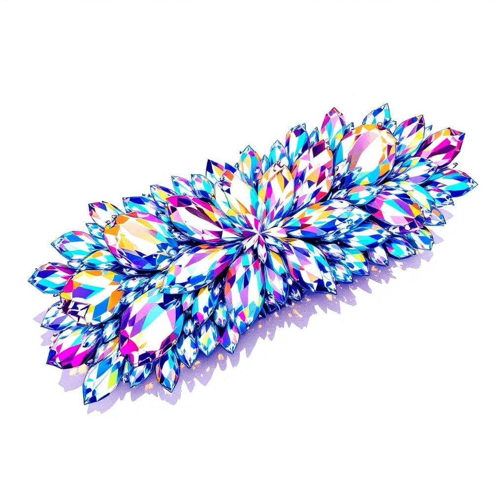 Une barrette strass